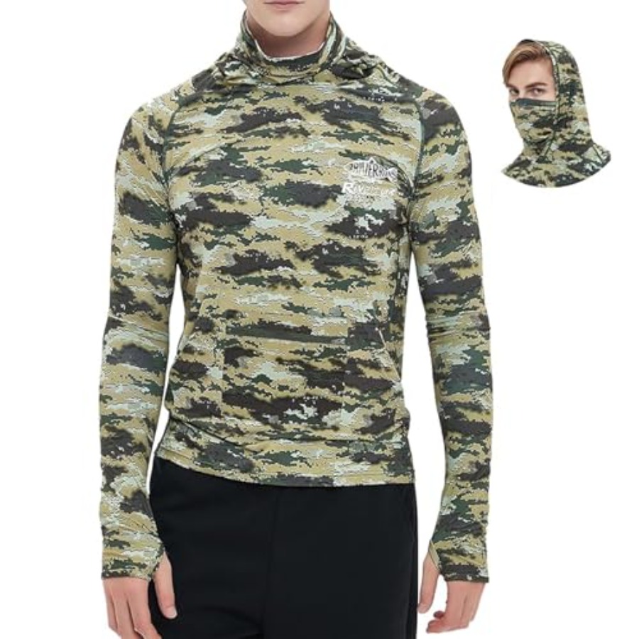 Fishing Hoodie - UPF 50+ Fishing Hoodie with Neck