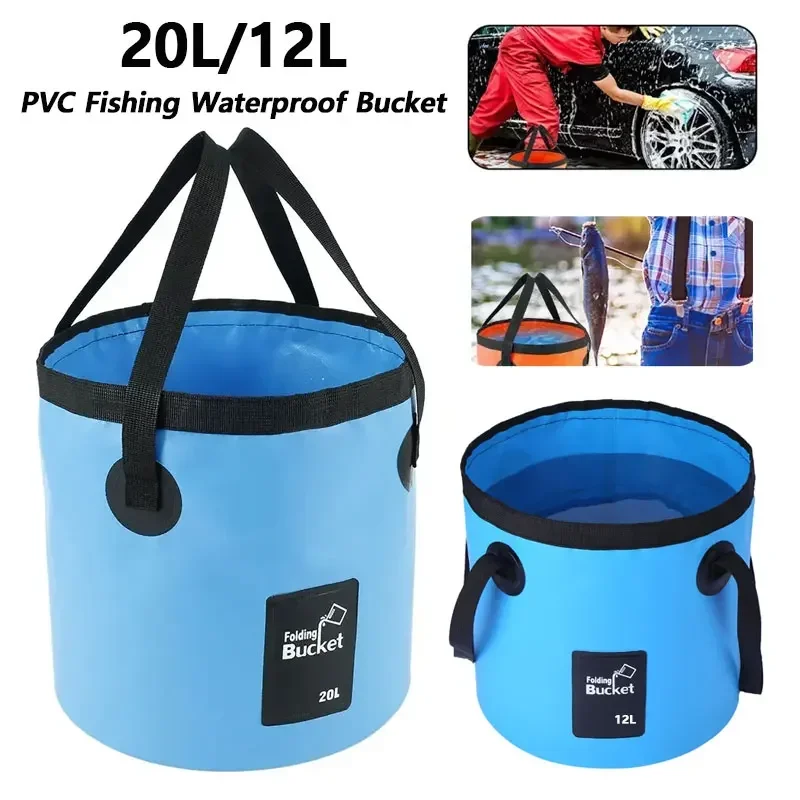 Fishing Bag Waterproof - 12/20L Large-capacity PVC Fishing Waterproof Bucket