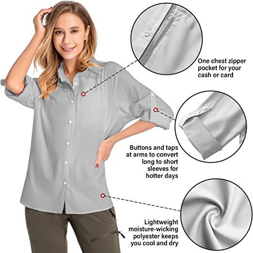 Women's Long Sleeve Sun Protec - Fishing Shirt Uv Protection recensie en prijs