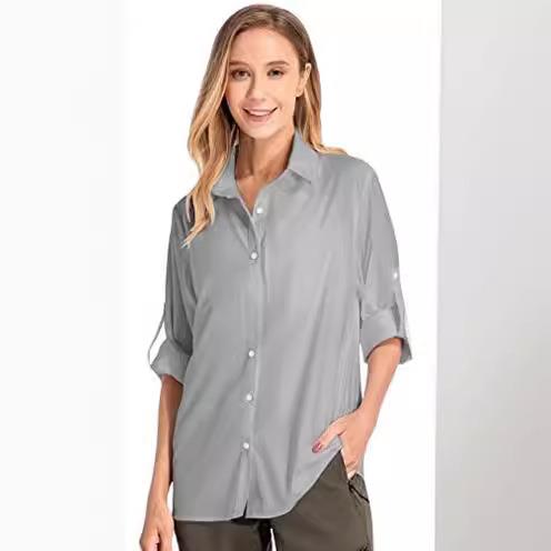 Women's Long Sleeve Sun Protec - Fishing Shirt Uv Protection recensie en prijs