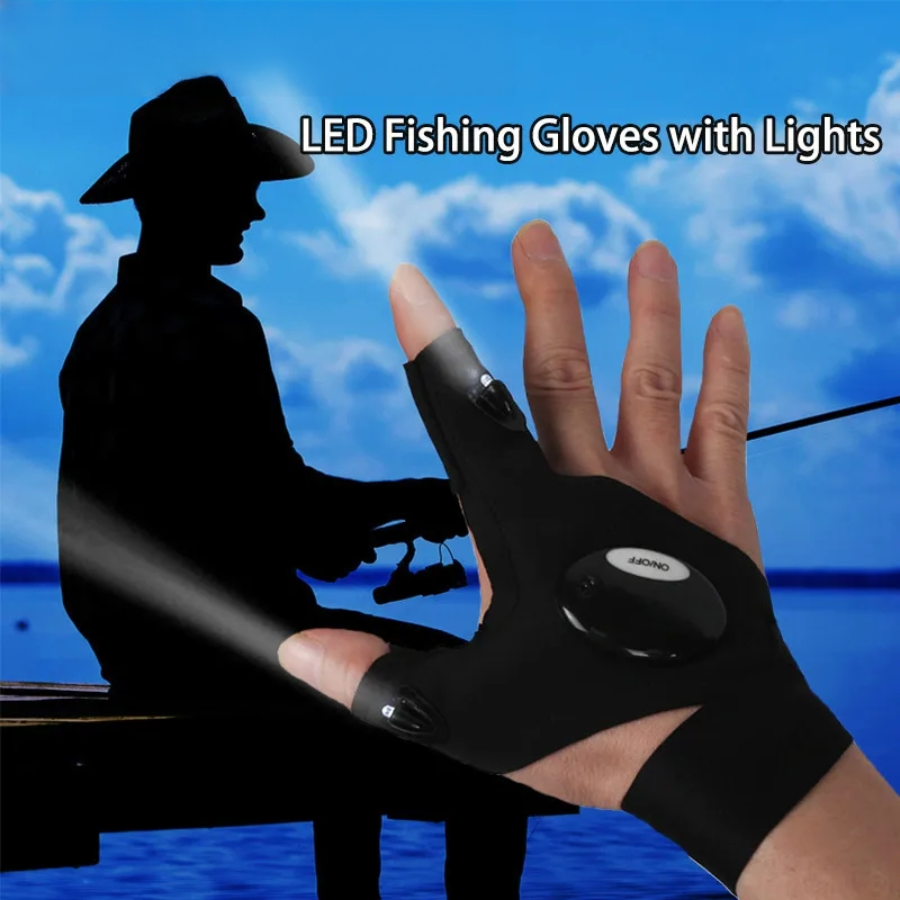 LED Half Finger Glove for Men  - Fishing Gloves recensie en prijs