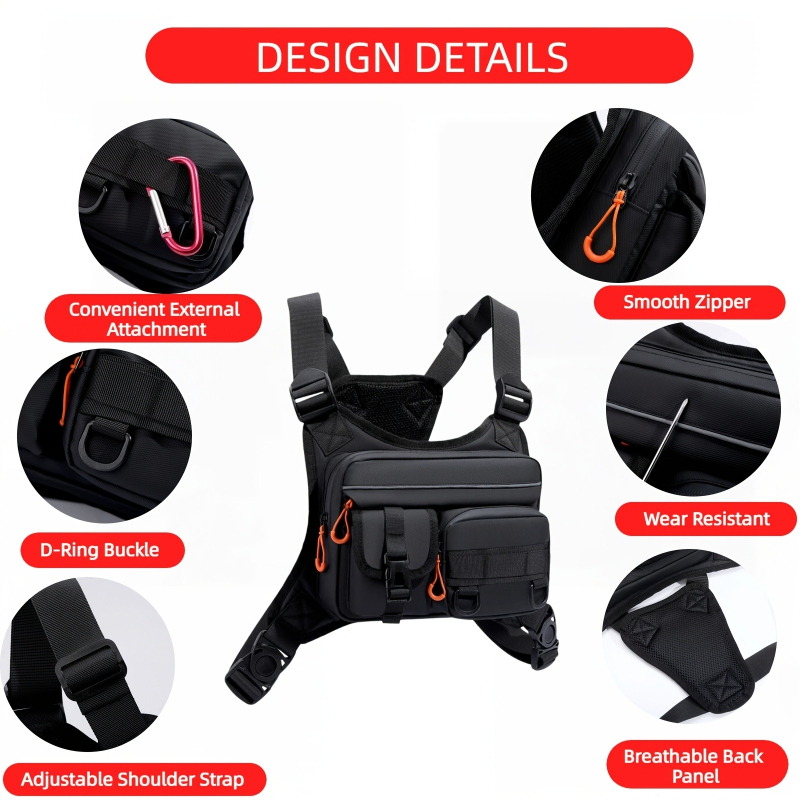 Men's Tactical Chest Bag, Runn - Fishing Vest recensie en prijs