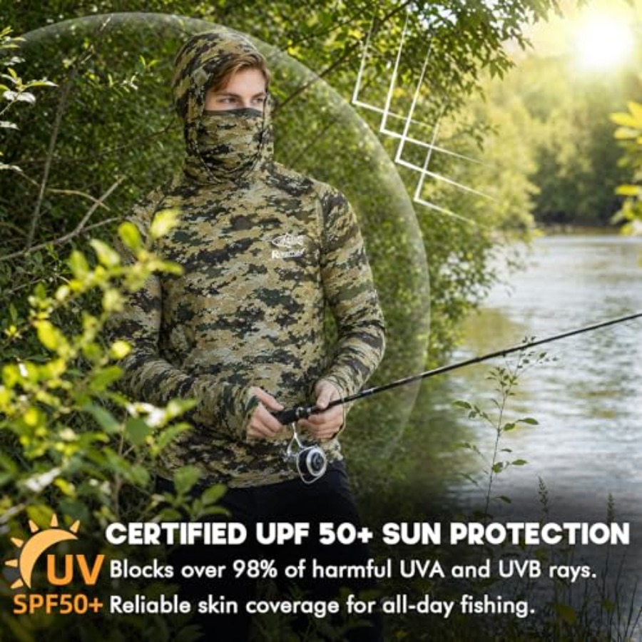 UPF 50+ Fishing Hoodie with Ne - Fishing Hoodie recensie en prijs