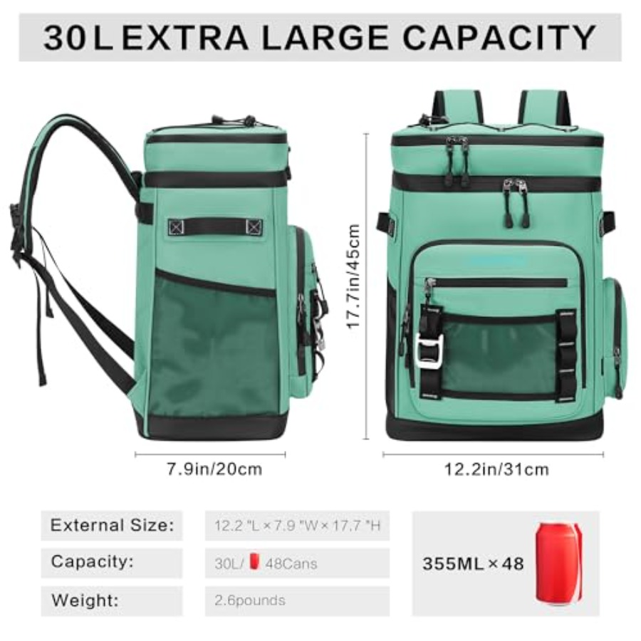 Large Waterproof Insulated Coo - Fishing Backpack recensie en prijs