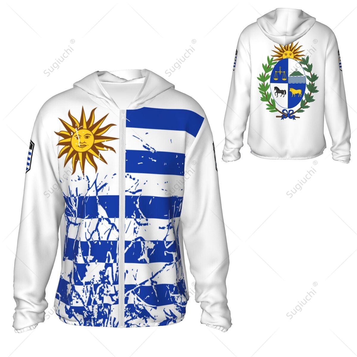 Uruguay Flag Sun Protection Ho - Fishing Hoodie recensie en prijs