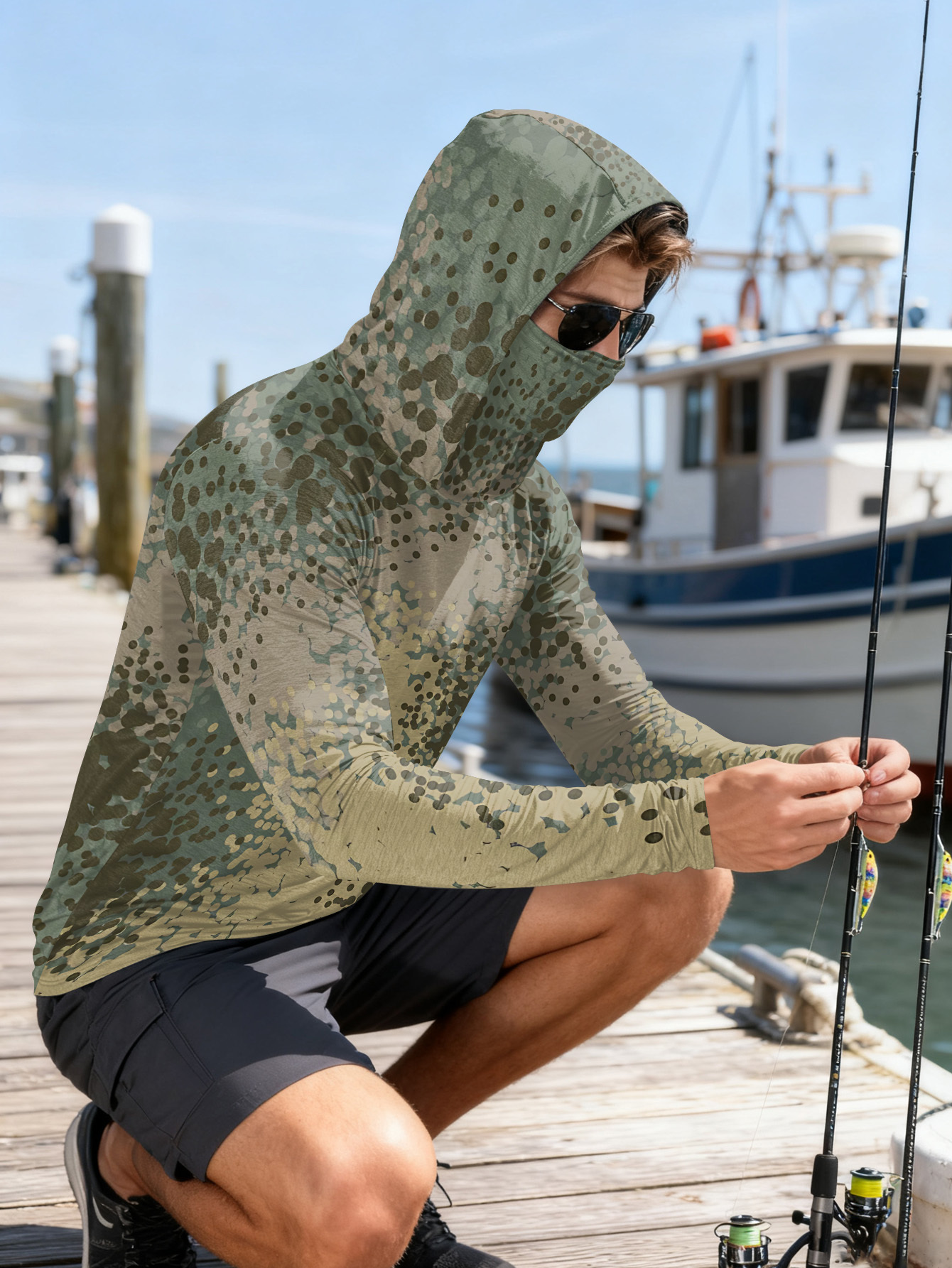 Men's Fishing Hooded Long-Slee - Fishing Hoodie recensie en prijs