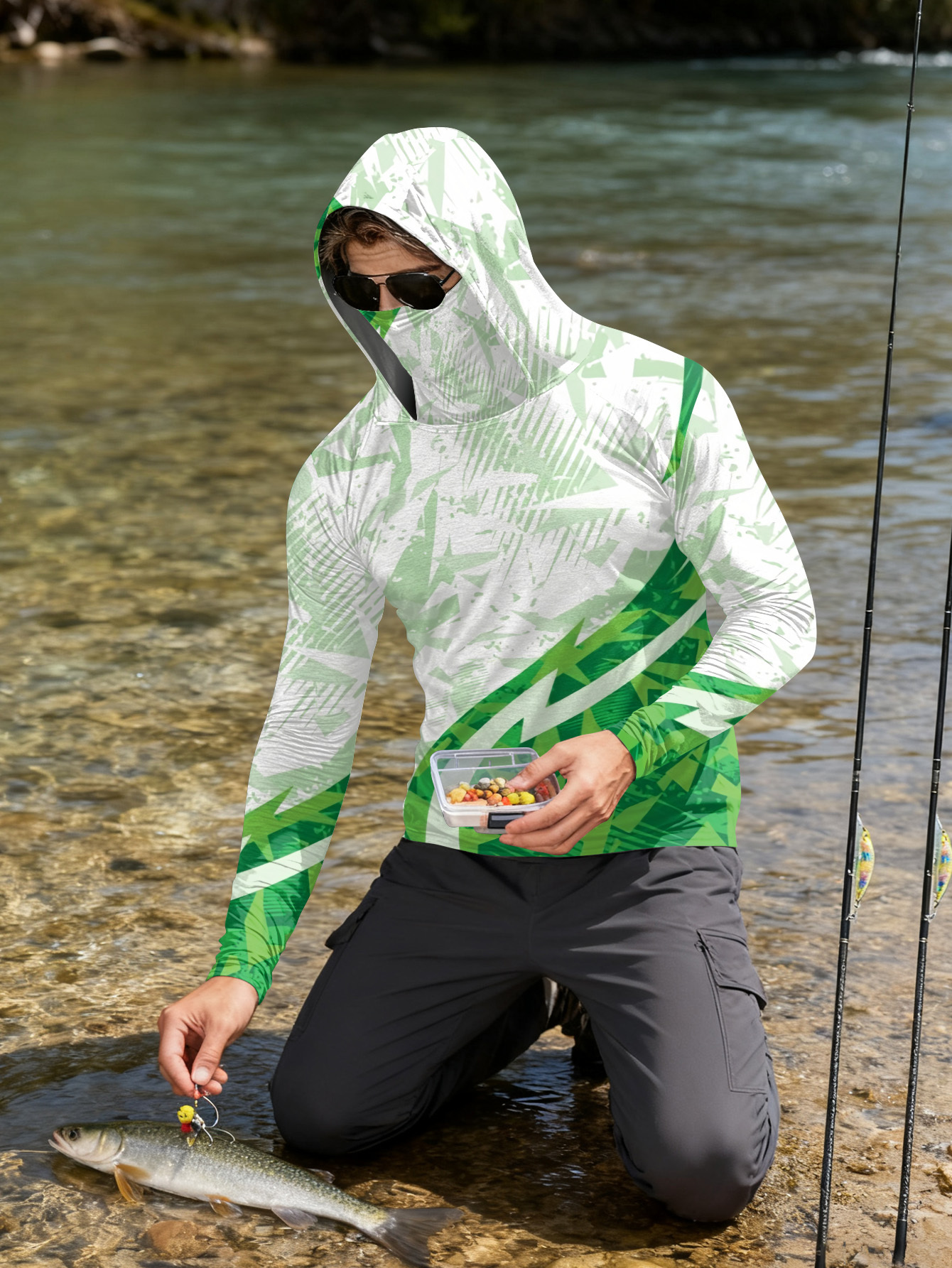 Men's Fishing Hooded Long-Slee - Fishing Hoodie recensie en prijs