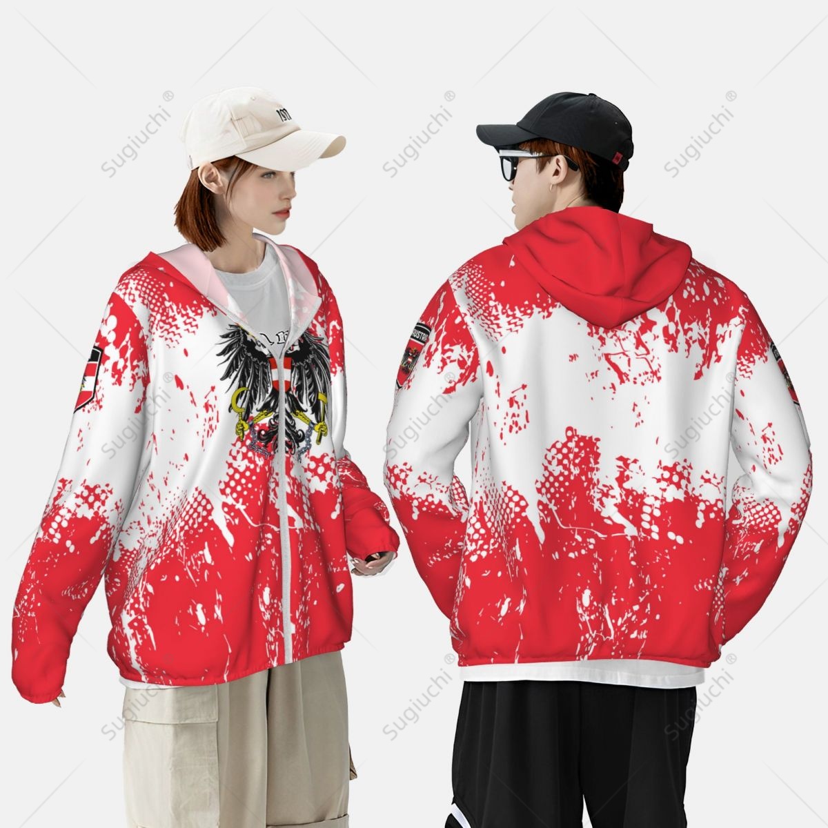 Austria Flag Sun Protection Ho - Fishing Hoodie recensie en prijs