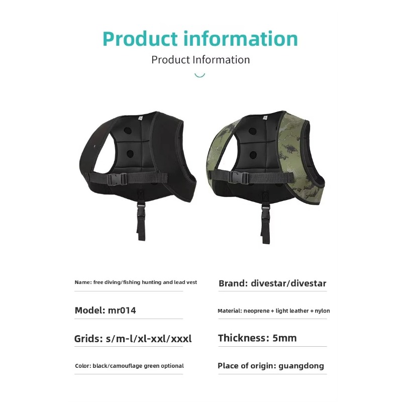 Adjustable Rubber Weight Vest, - Fishing Vest recensie en prijs