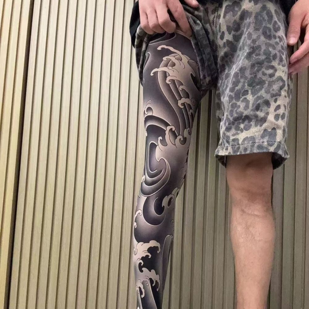 New Full Leg Fake Tattoo Socks - Fishing Socks recensie en prijs