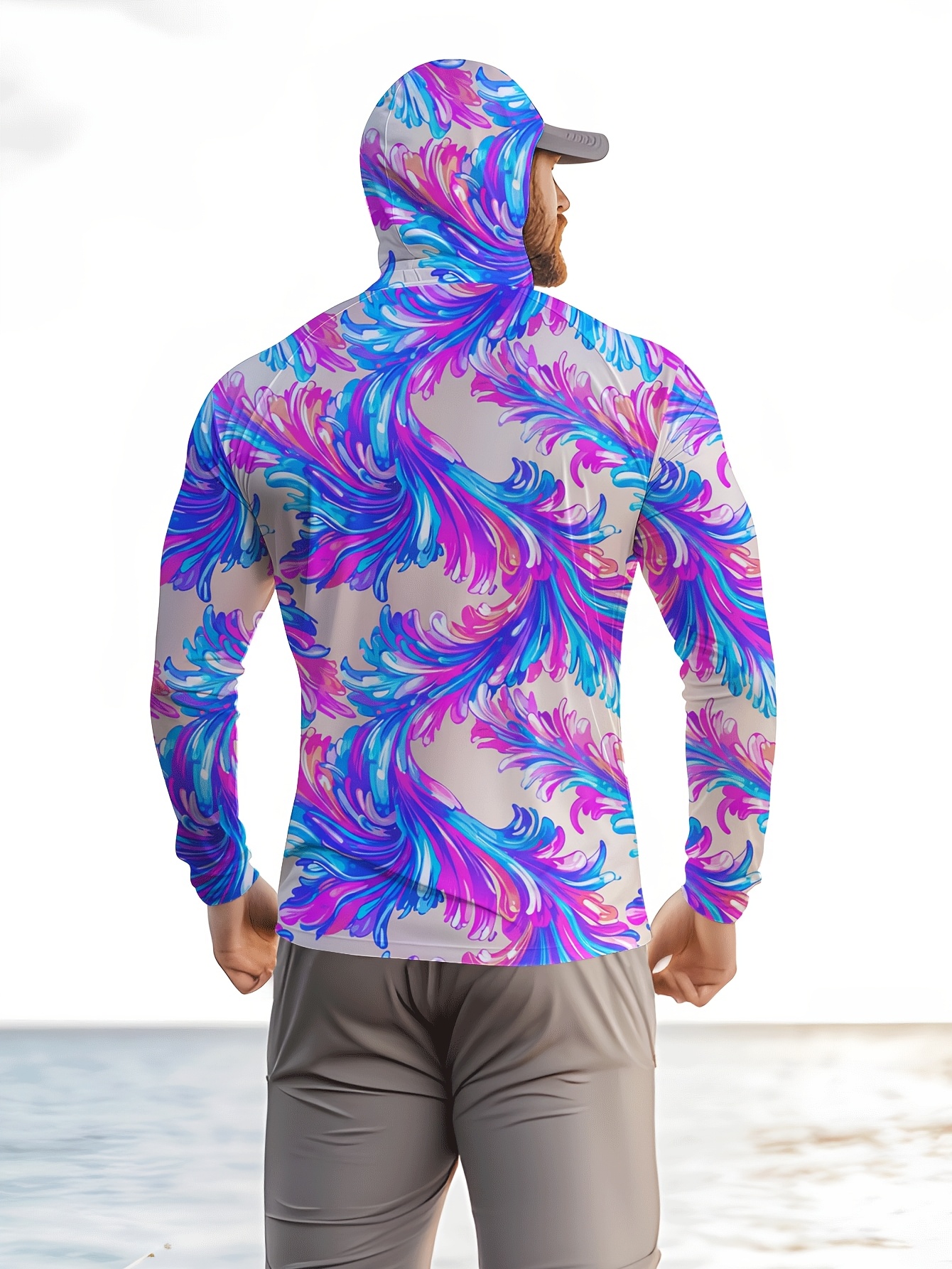 Men Hood Fishing Shirt long sl - Fishing Shirt Uv Protection recensie en prijs