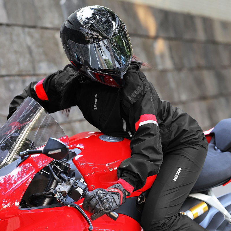 WOSAWE Motorcycle Raincoat Wat - Fishing Rain Suit recensie en prijs