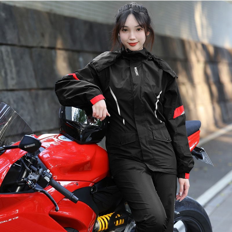 WOSAWE Motorcycle Raincoat Wat - Fishing Rain Suit recensie en prijs
