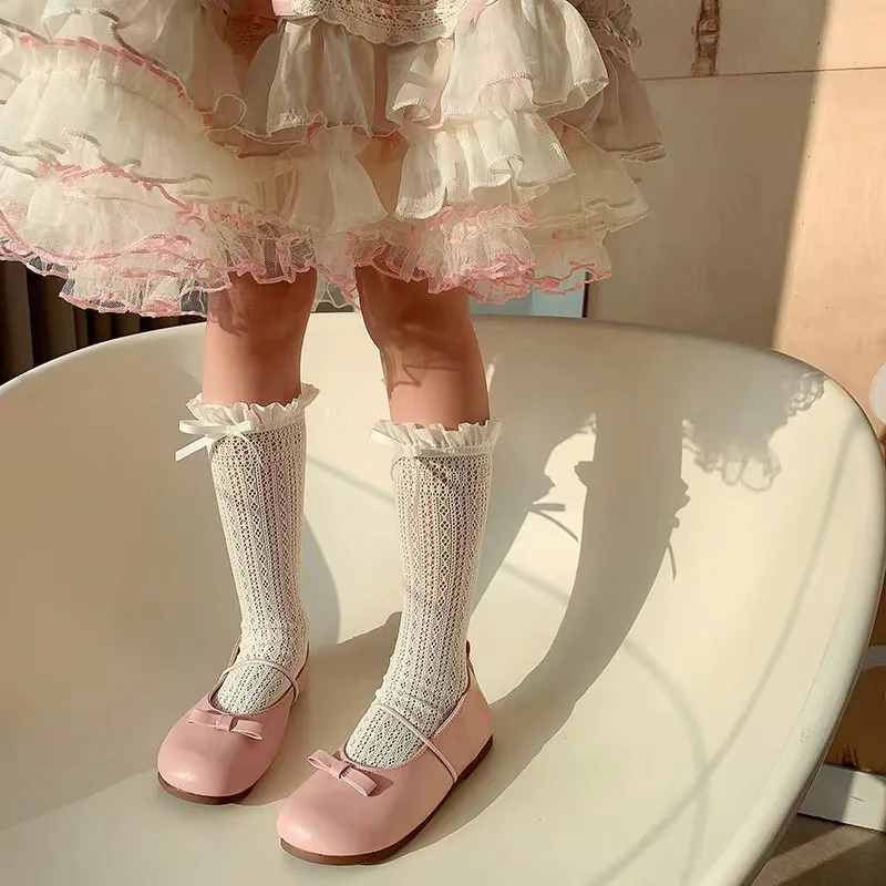 Girls Long Tube Lace Stockings - Fishing Socks recensie en prijs