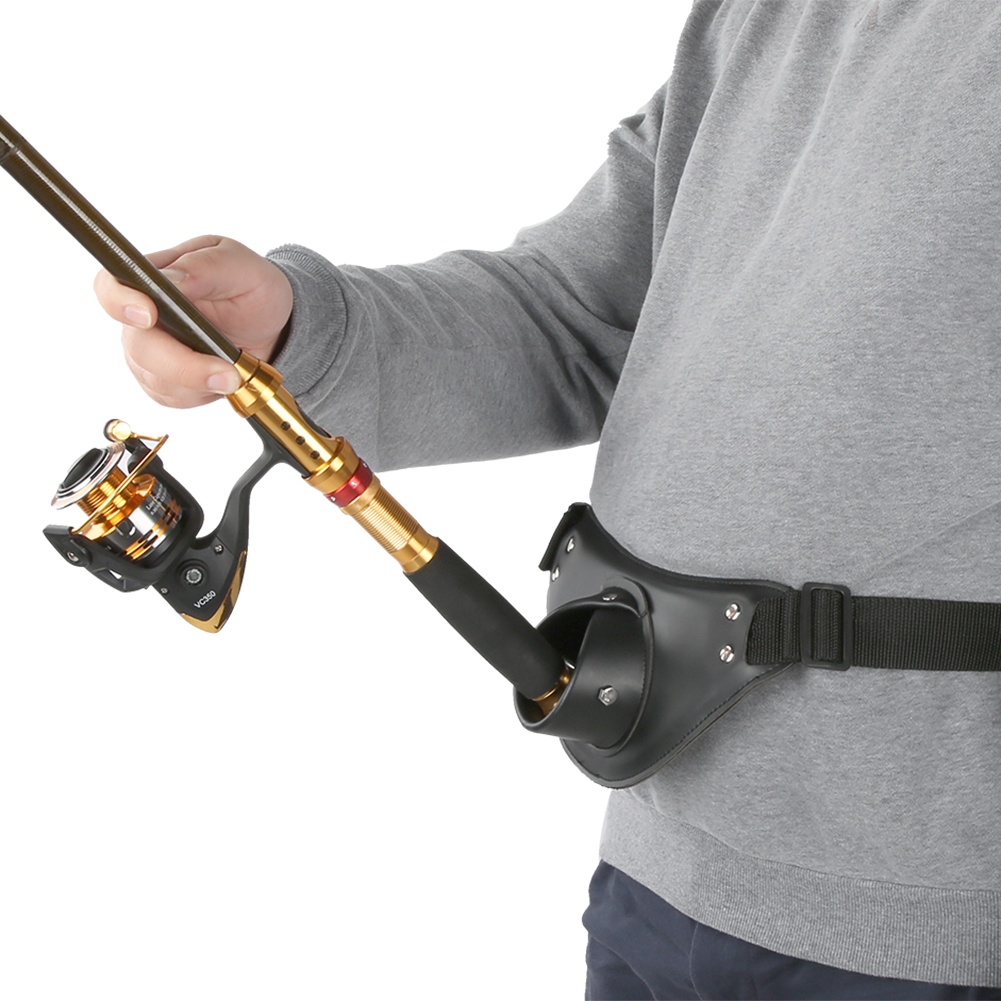 Black PU Leather Adjustable Ro - Fishing Belt recensie en prijs