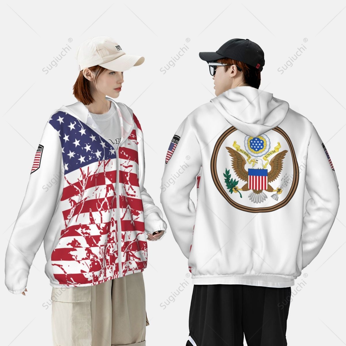 United States Flag Sun Protect - Fishing Hoodie recensie en prijs