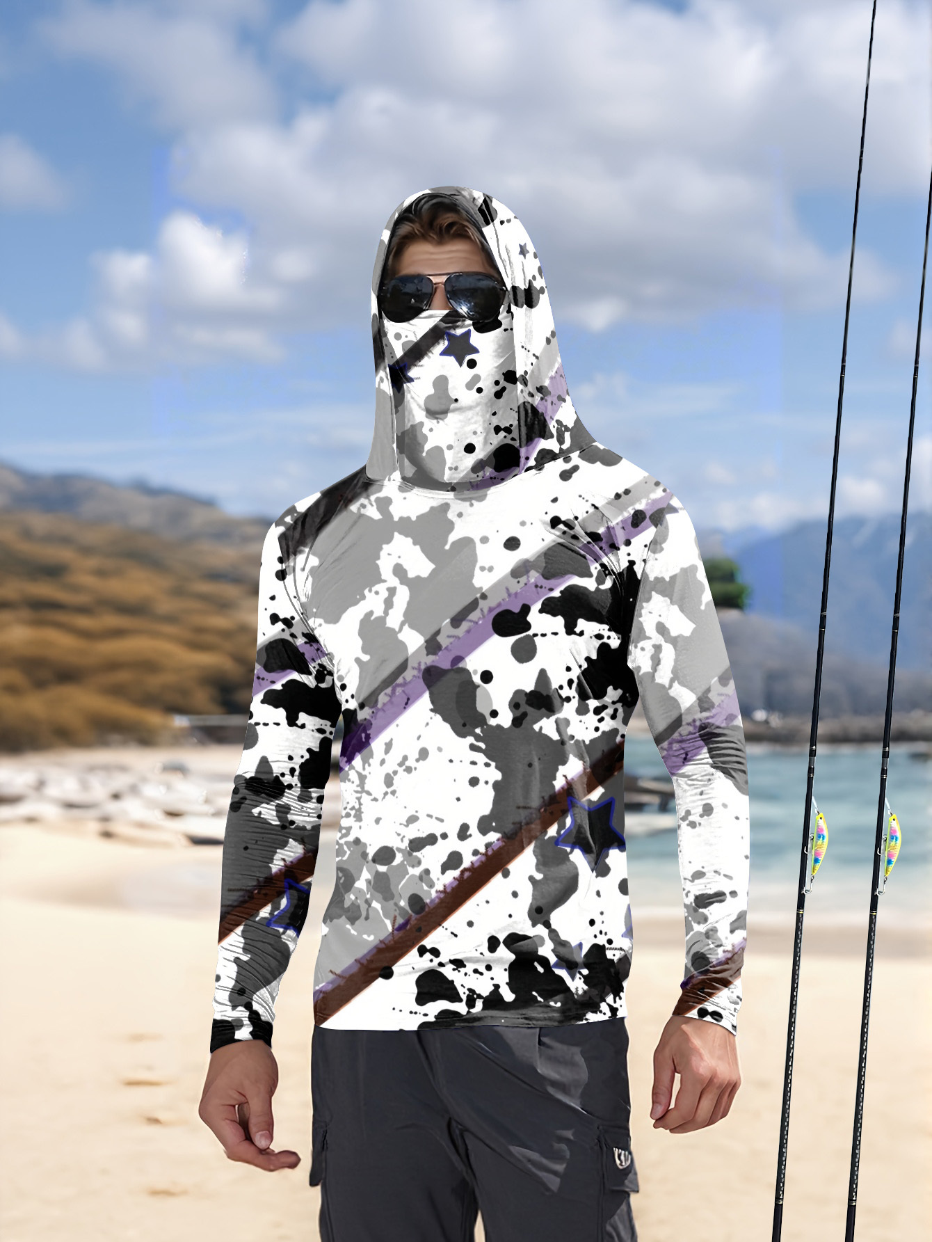Men Hood Fishing Shirt long sl - Fishing Hoodie recensie en prijs