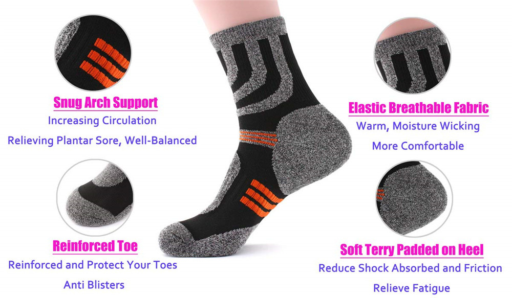 5 Pairs Socks Men Anti Blister - Fishing Socks recensie en prijs