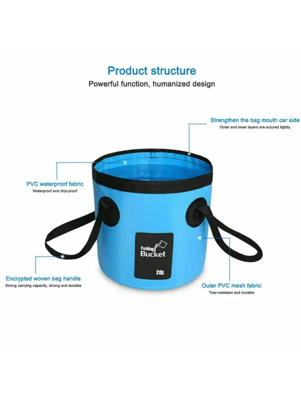 12L/20L Fishing Bucket Folding - Fishing Bag Waterproof recensie en prijs