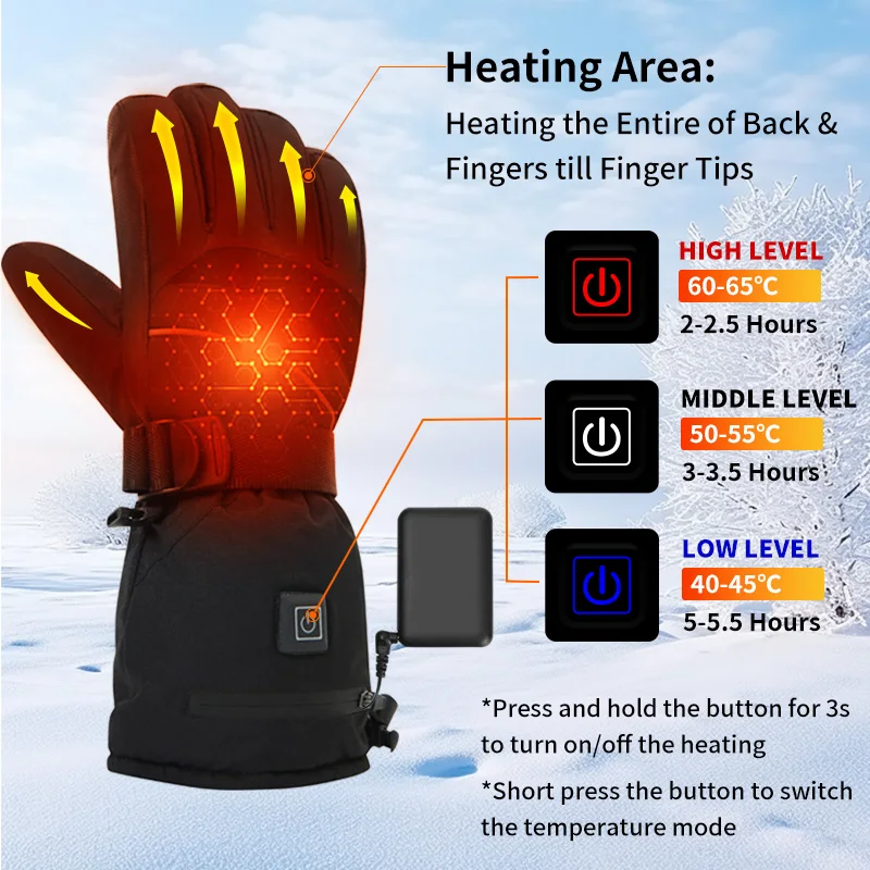 USB Rechargeable Heated Motorc - Fishing Gloves recensie en prijs